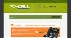 Desktop Screenshot of pc-call.be