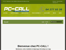 Tablet Screenshot of pc-call.be